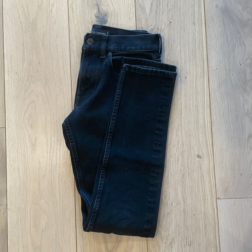 Everlane Uniform Black Skinny Jeans, 28 x 32